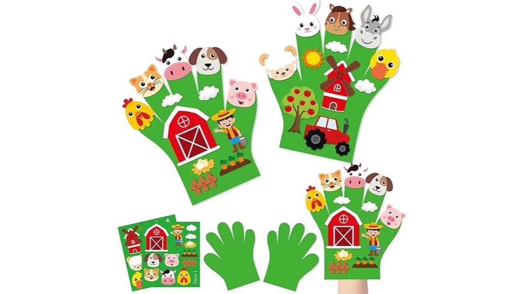 felt finger puppets set