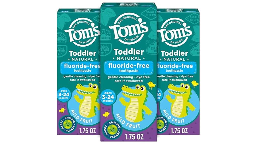 fluoride free toddler toothpaste pack