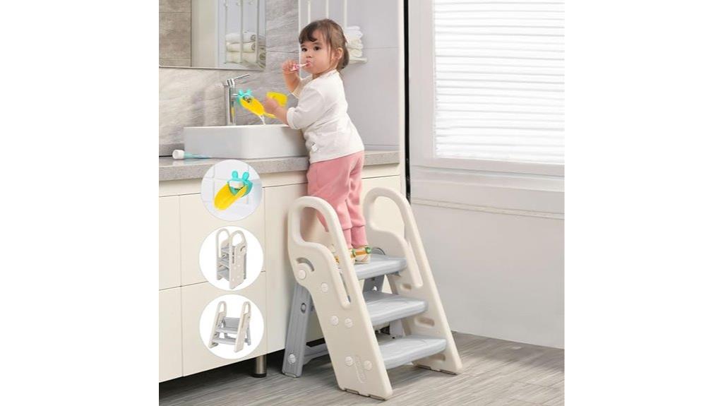 foldable bathroom sink stool