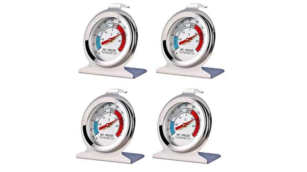 four pack refrigerator thermometers