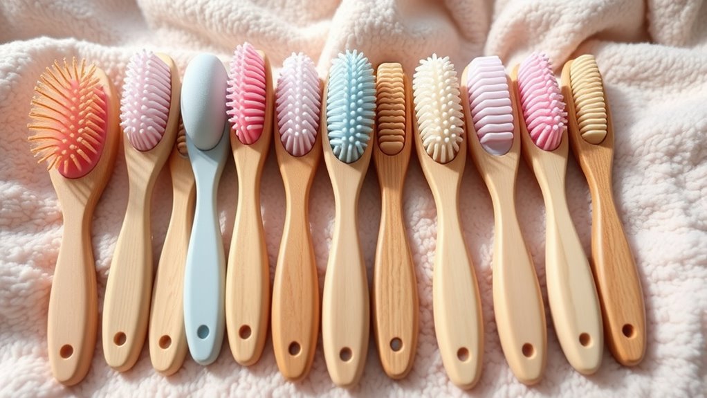 gentle baby cradle cap brushes