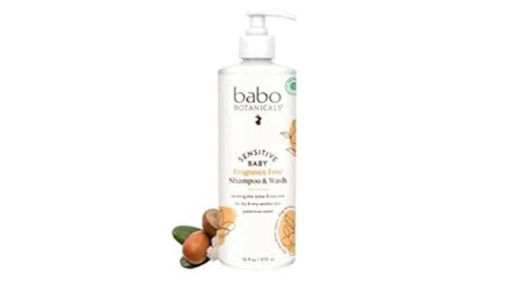 gentle fragrance free baby shampoo