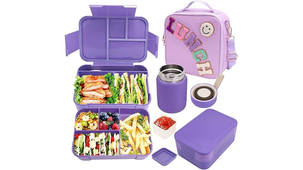 girls preppy thermos lunchbox