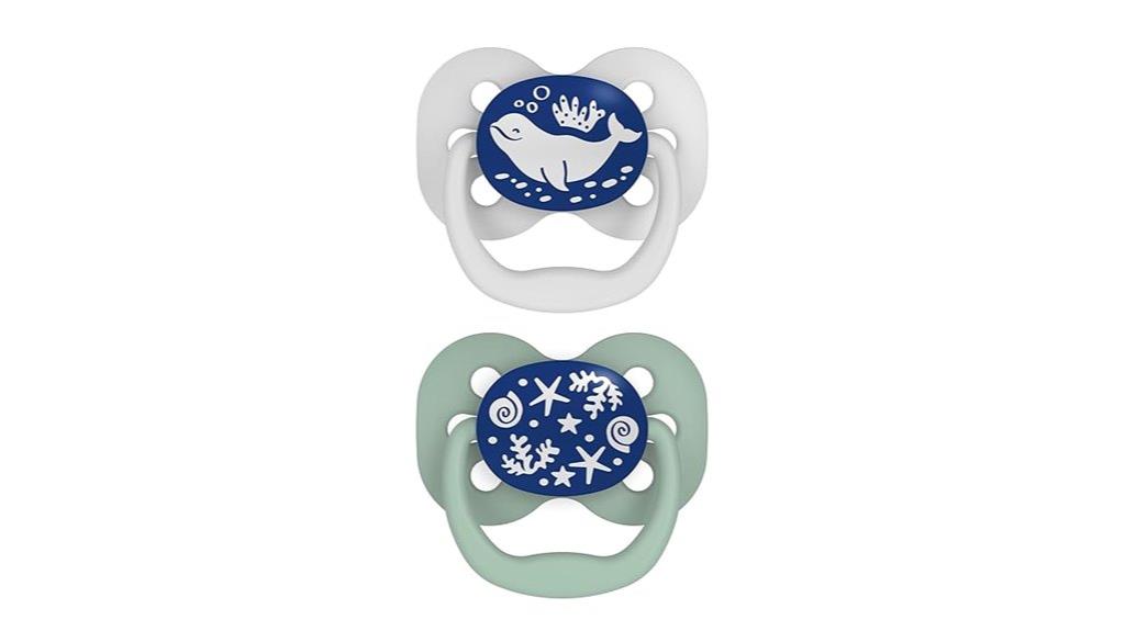 glow baby pacifier pack