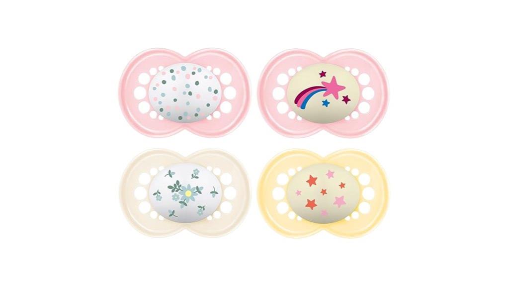 glow in the dark bpa pacifiers