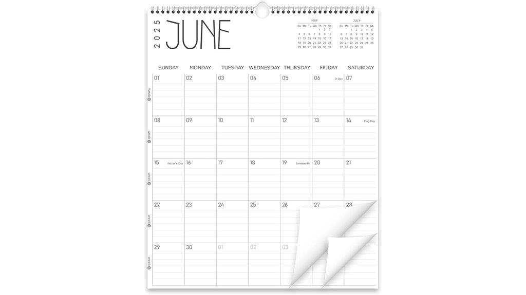 guasslee 19 month calendar