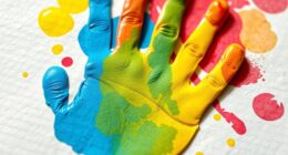 handprint art develops skills