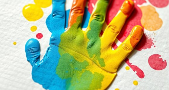 handprint art develops skills