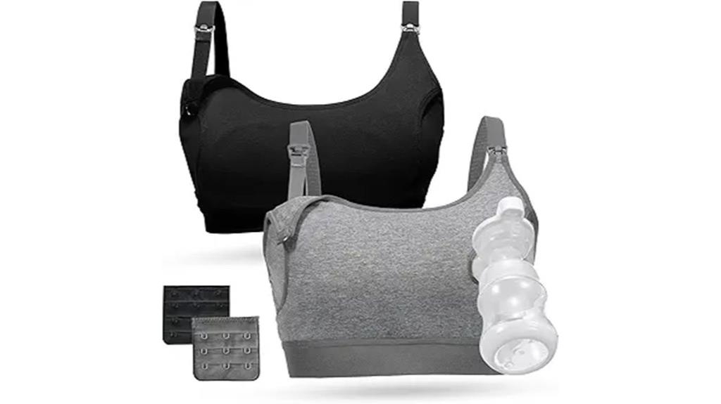 hands free pumping bra