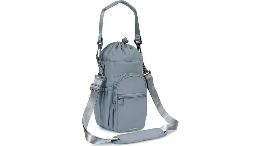 insulated bottle carrier with strap