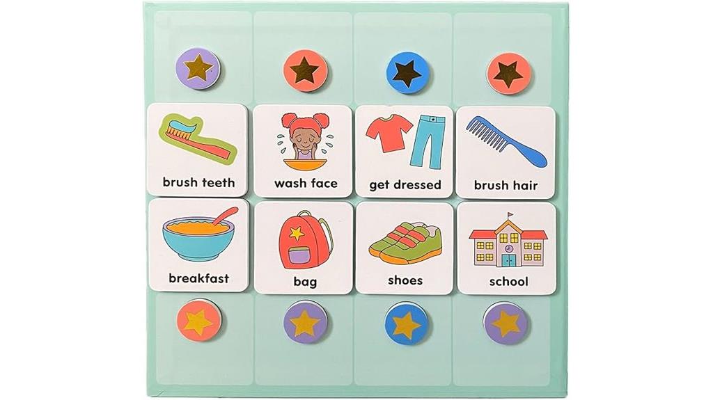 interactive kids visual schedule