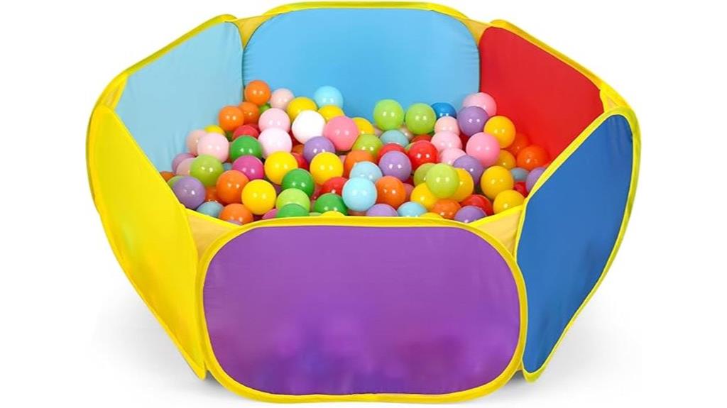 kids ball pit with hoop