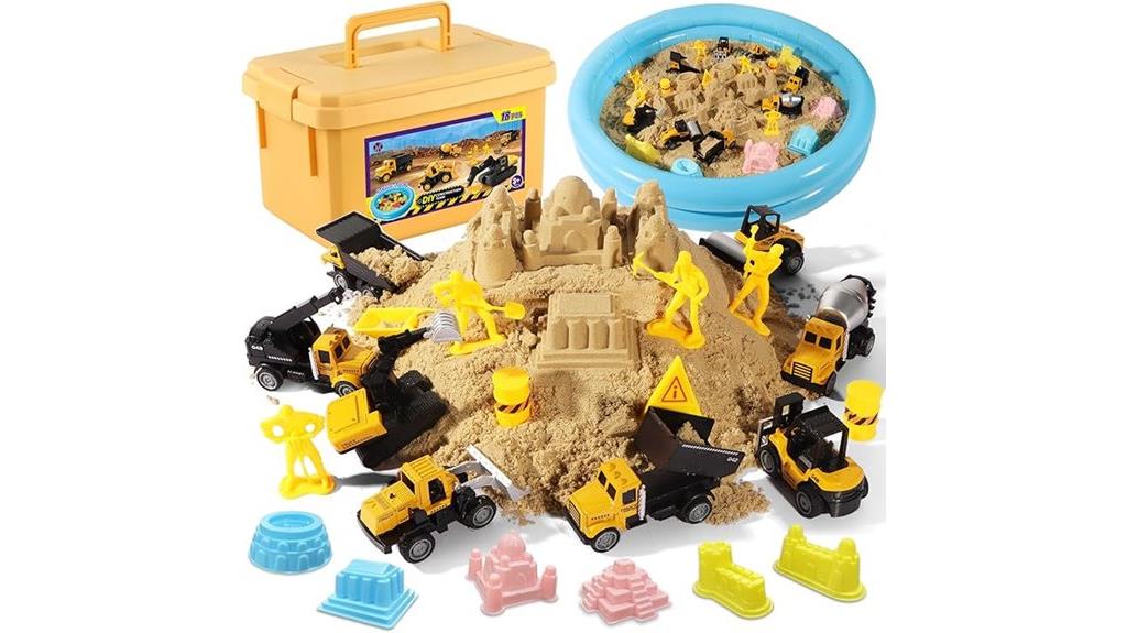 kids construction sand kit