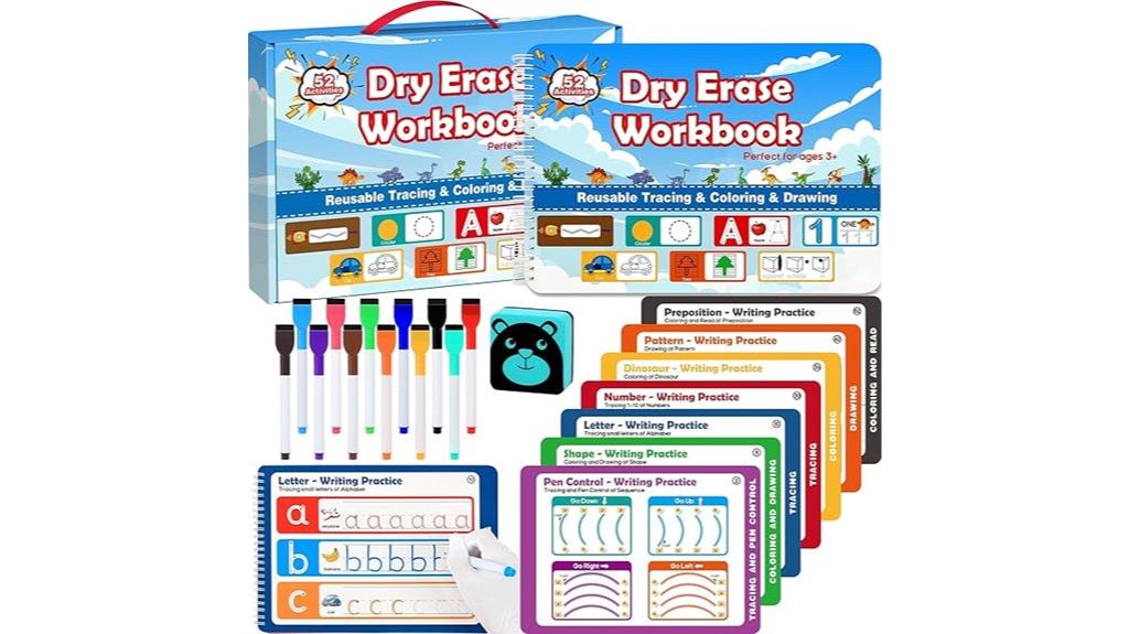 kids dry erase workbooks