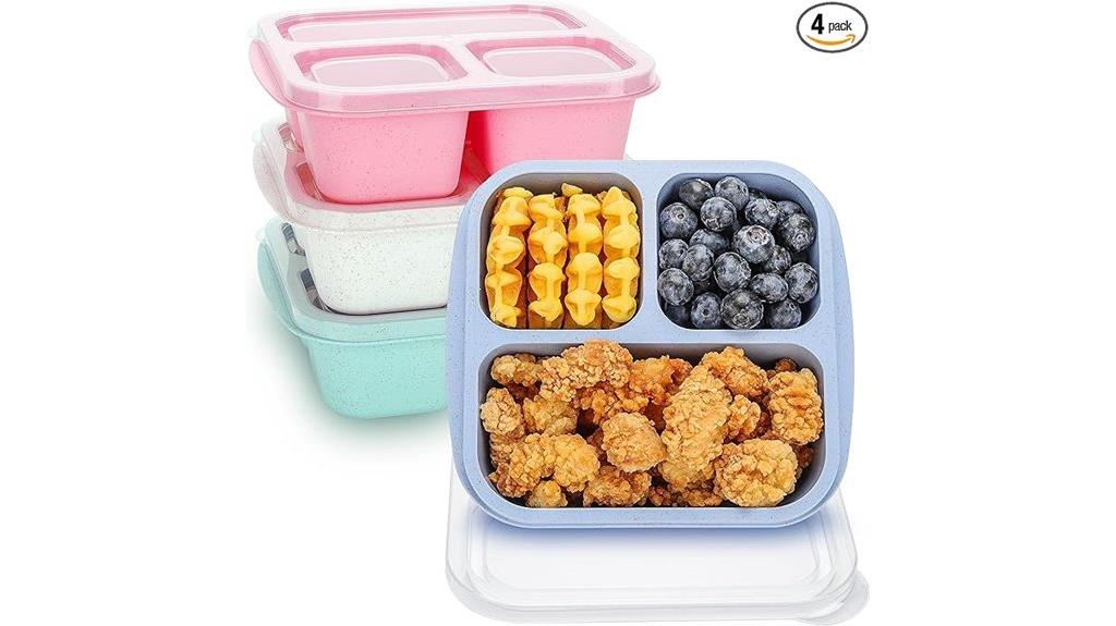 kids four pack bento boxes