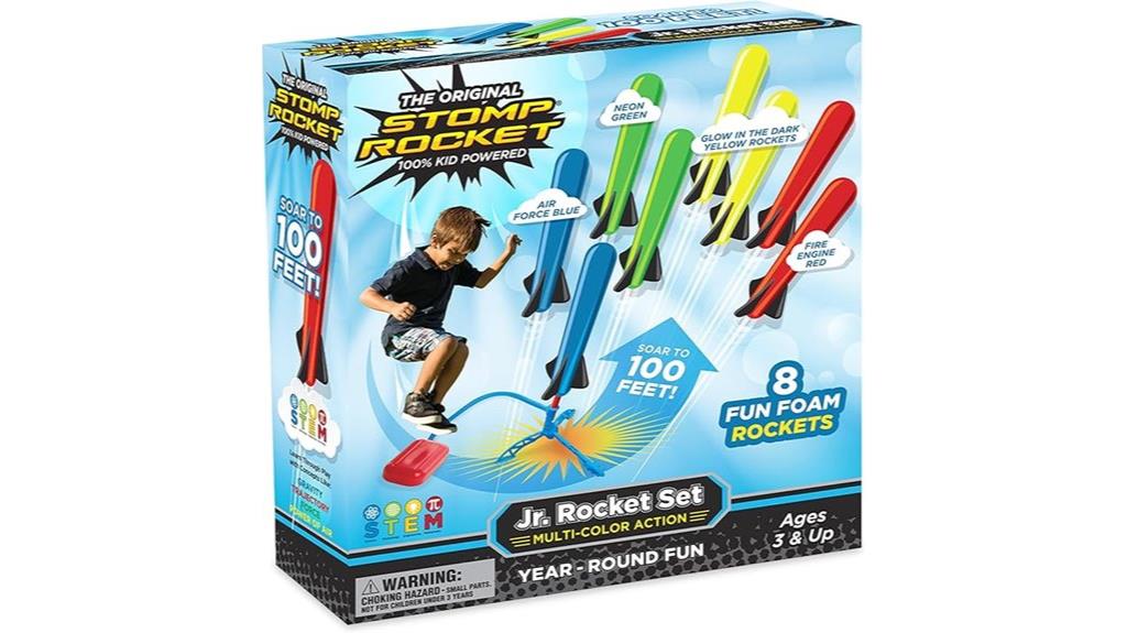 kids multi color rocket launcher