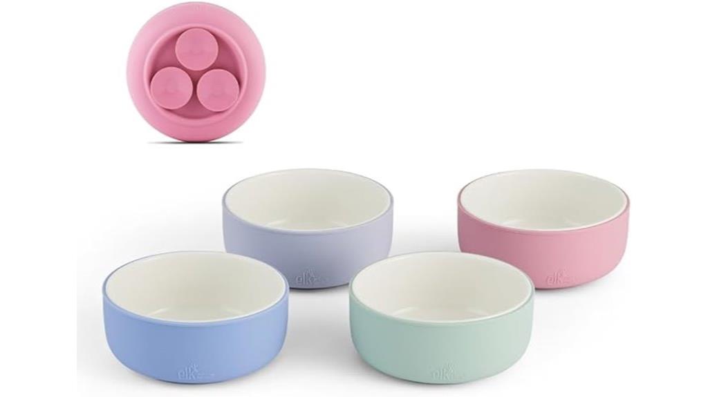 kids porcelain bowls with suction