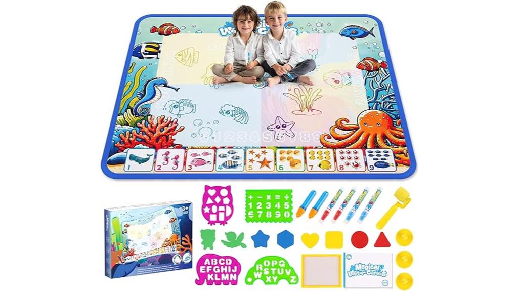 kids reusable water drawing mat
