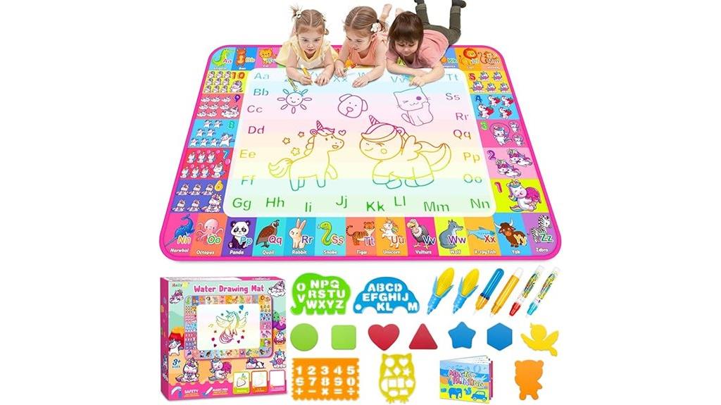 kids water drawing mat