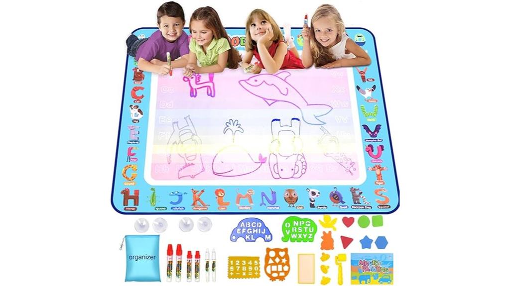 large kids water drawing mat