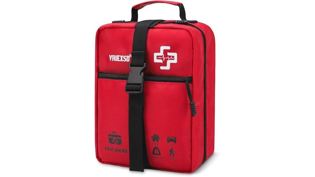 large red first aid kit