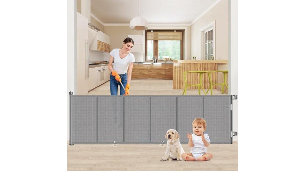large retractable baby gate