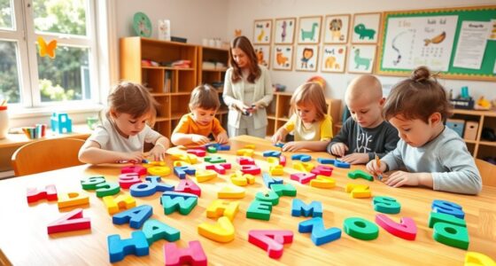 learning abcs with crafts