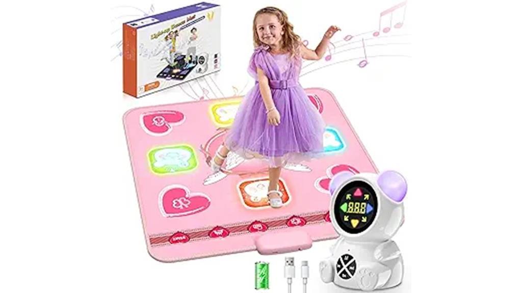 led rechargeable dance mat