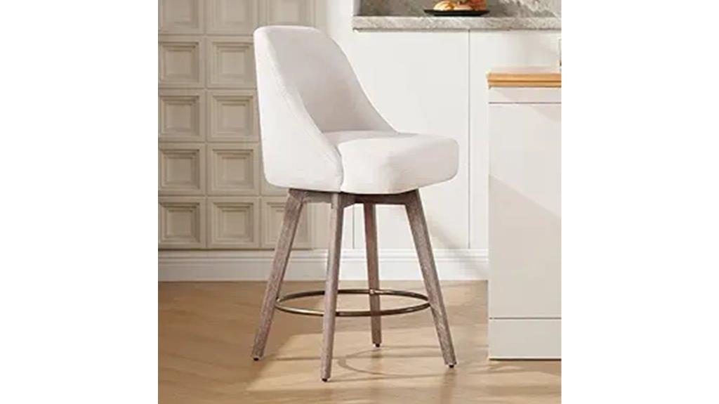 linen upholstered bar stools