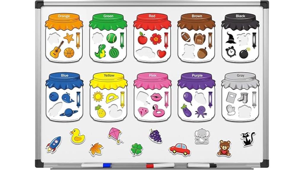 magnetic color sorting set