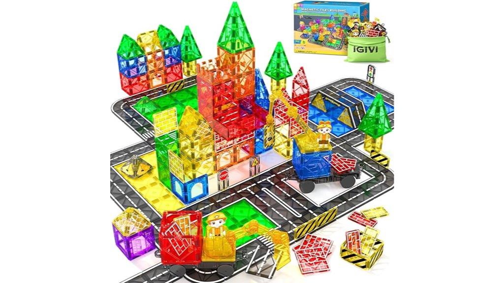 magnetic construction playset