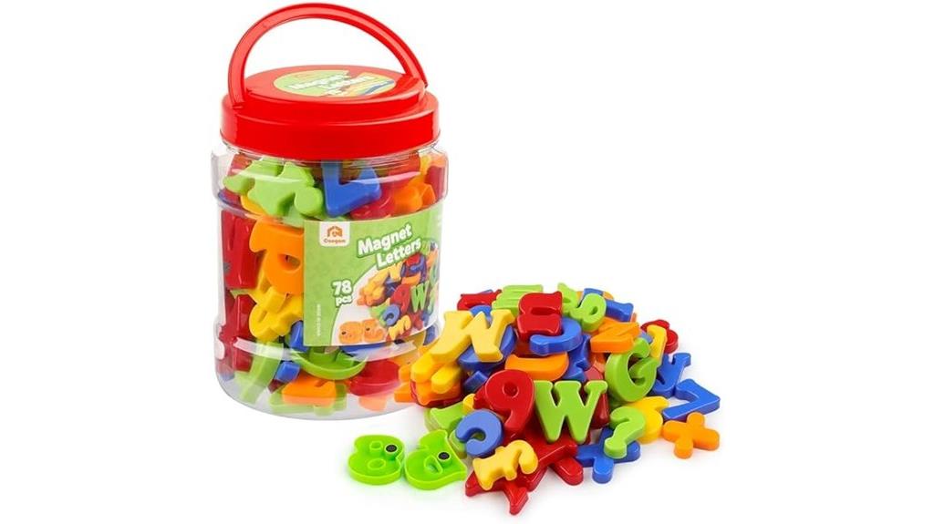 magnetic educational letter set