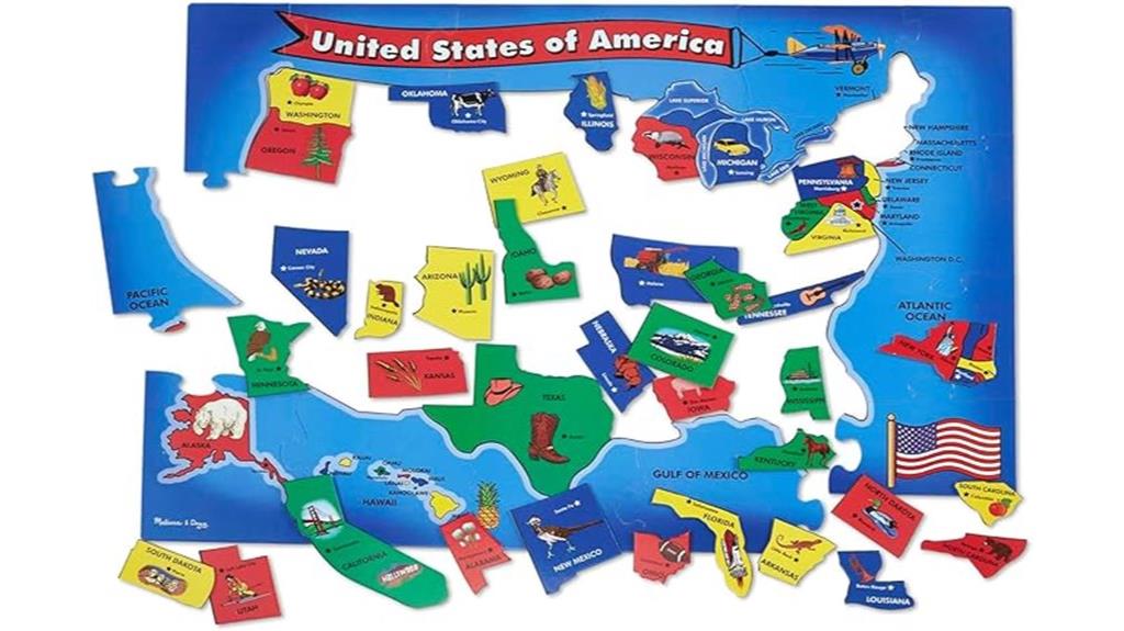 melissa doug usa map puzzle