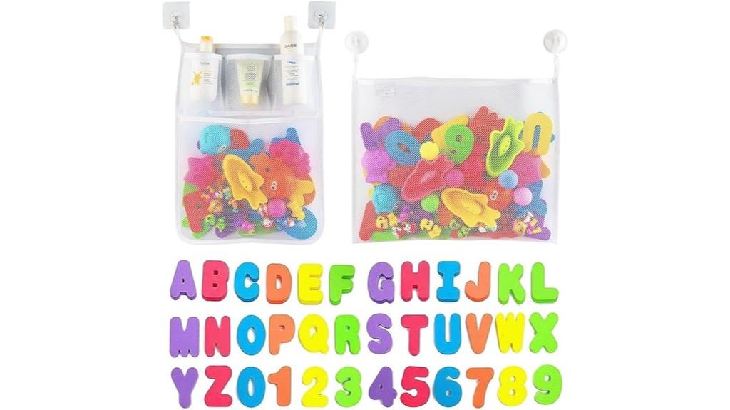mesh bath toy organizer