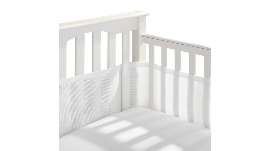 mesh crib liner breathable