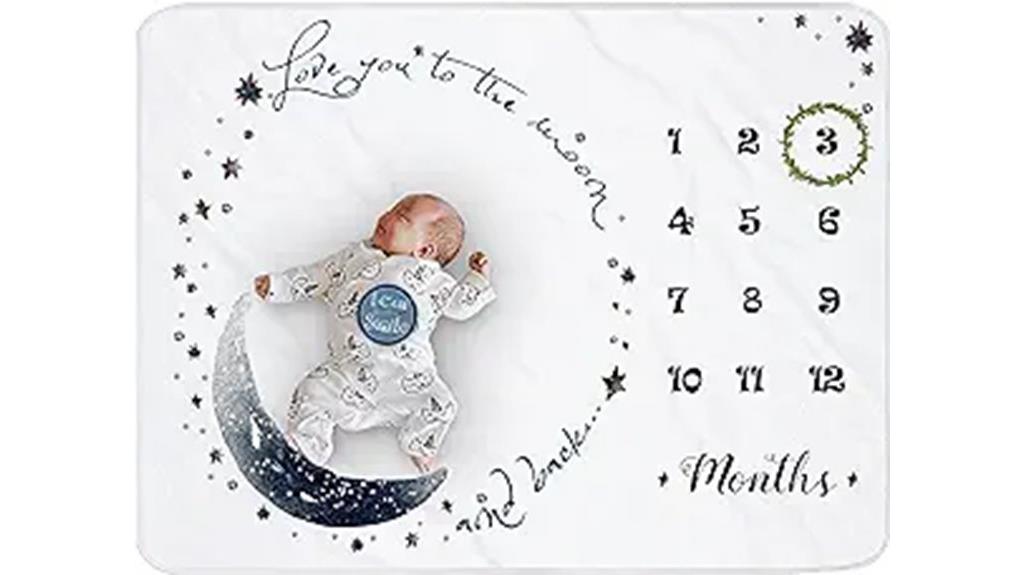 monthly baby milestone blanket