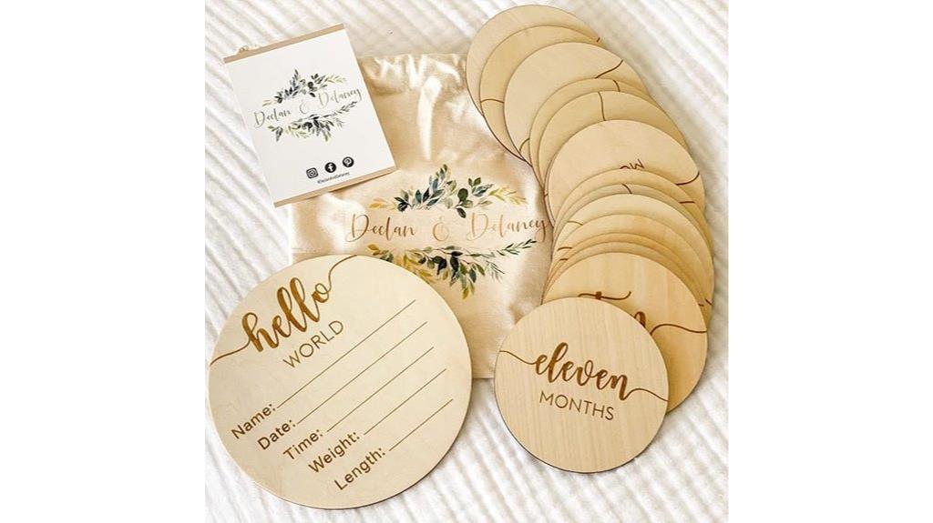monthly baby milestone cards