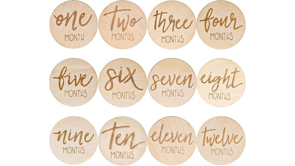 monthly milestone marker discs