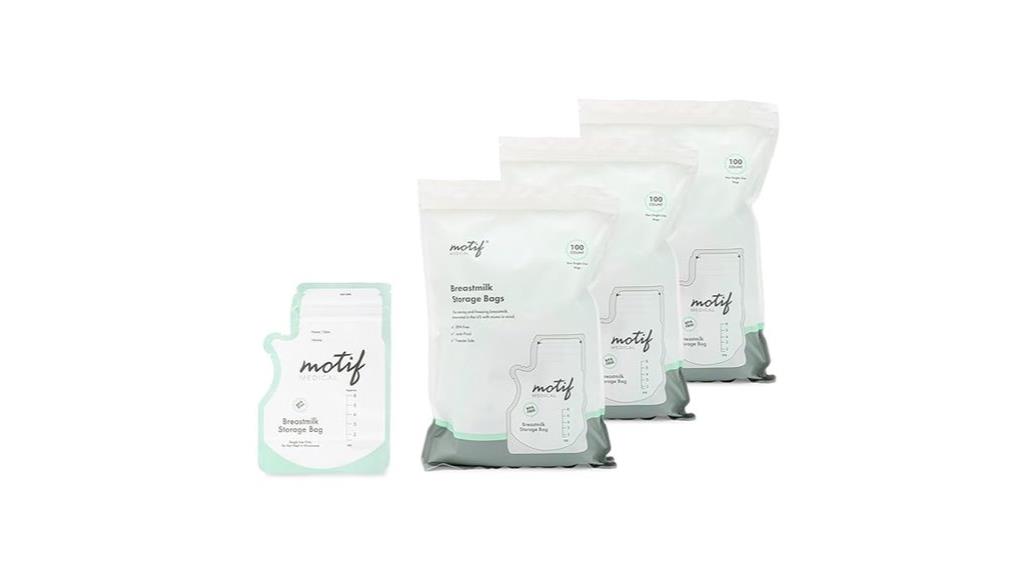 motif breastmilk storage bags
