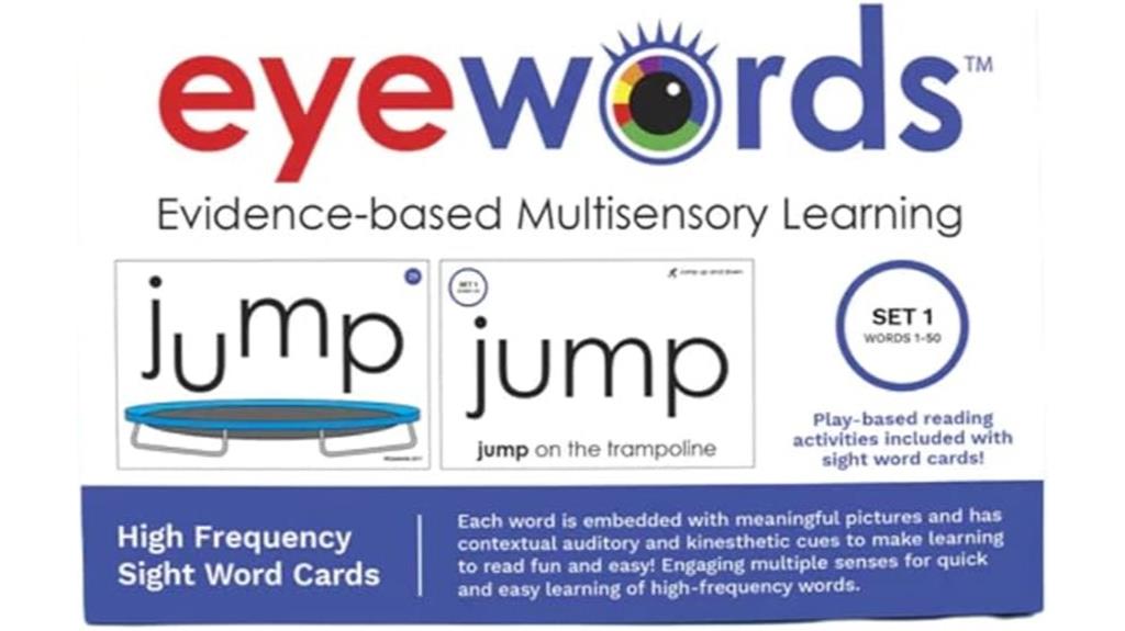 multisensory flash card set