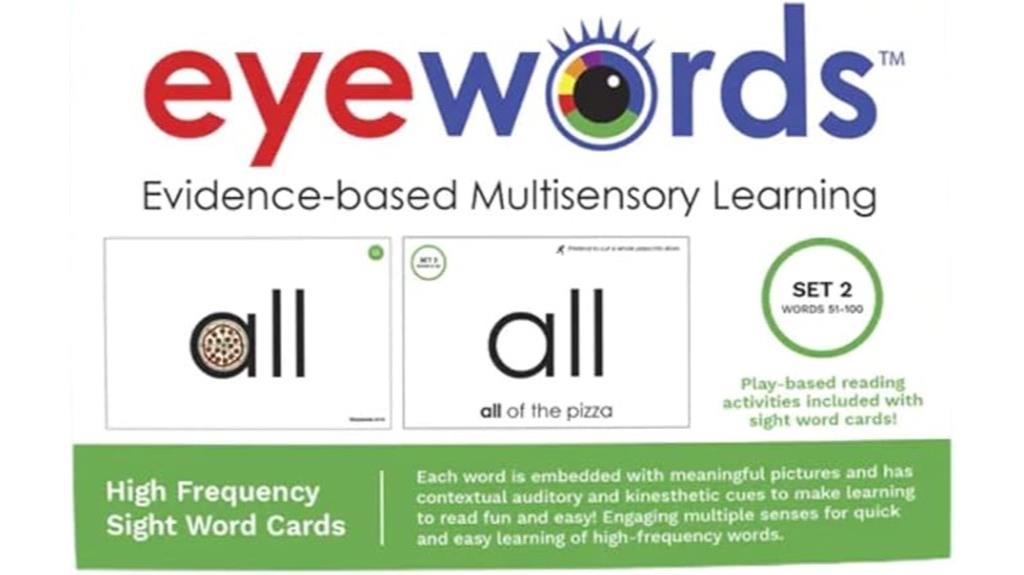 multisensory flash card set