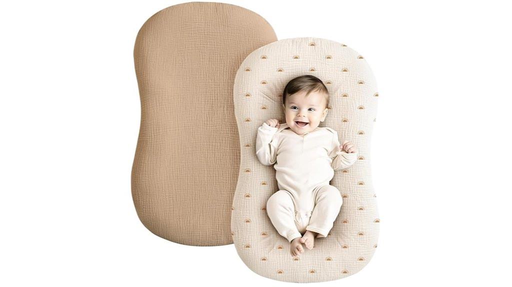 muslin baby lounger covers