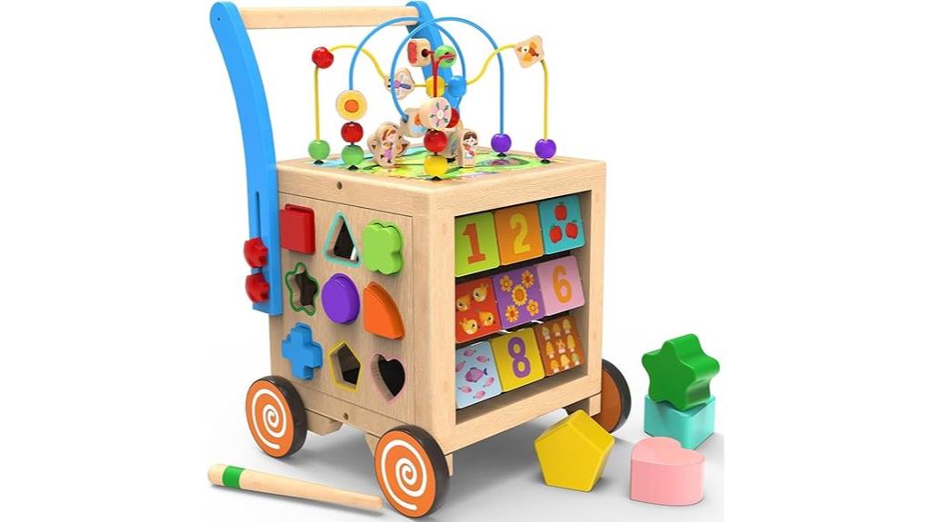 nine in one wooden toy