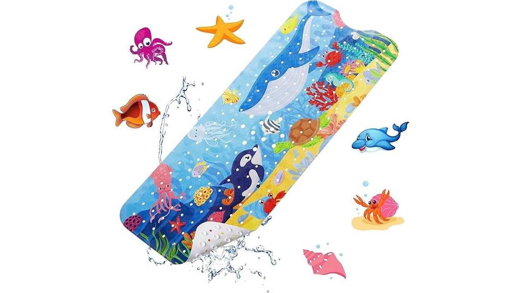non slip cartoon whale mat