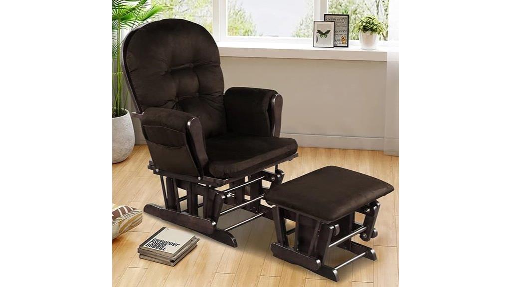 nursery glider with storage