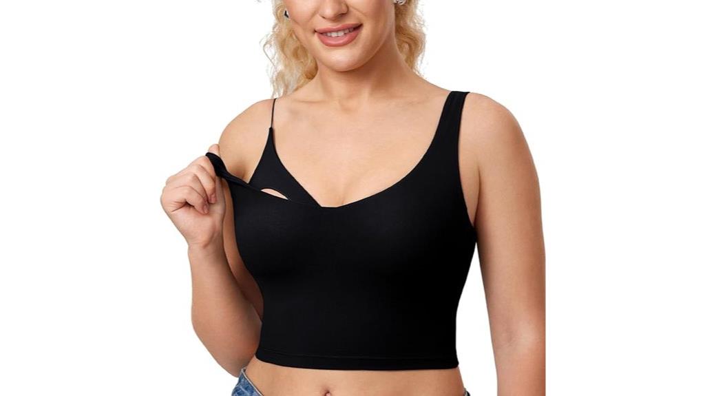 nursing sports crop top