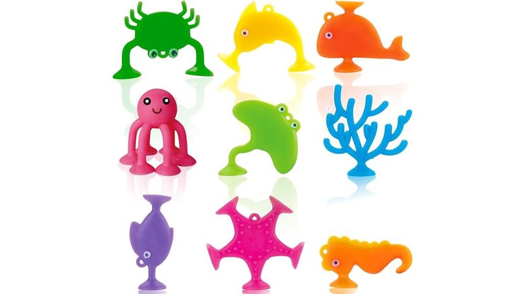ocean animal suction toys