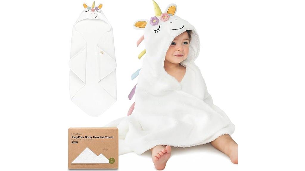 organic hooded baby towel