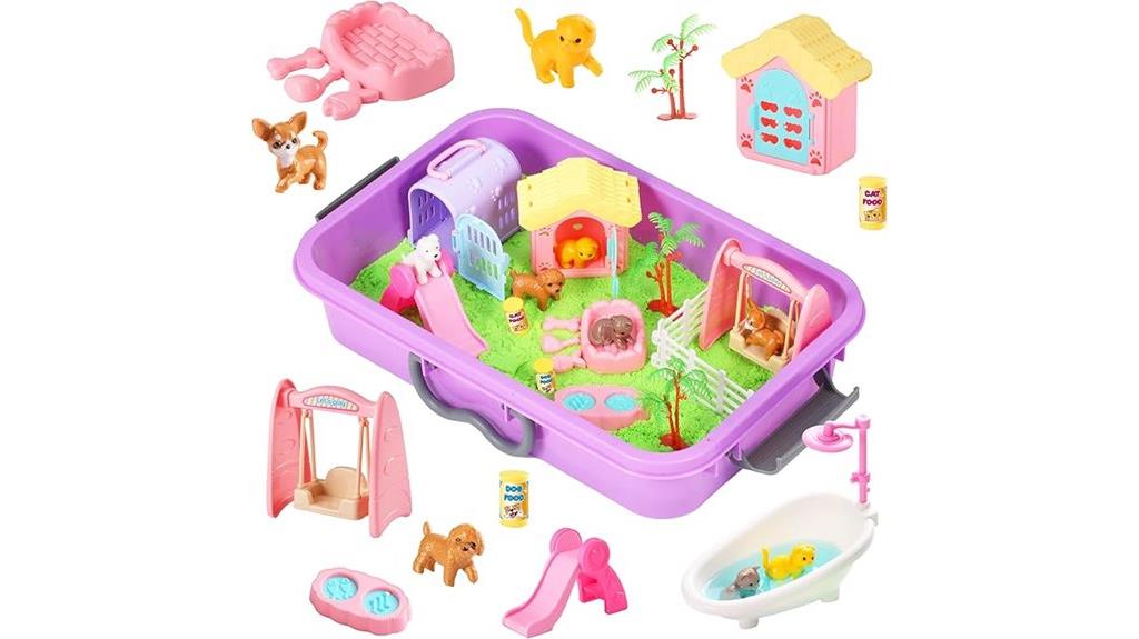 pet sandbox sensory play