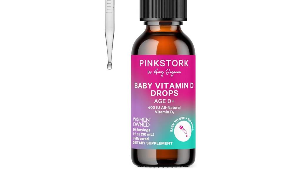pink stork baby drops